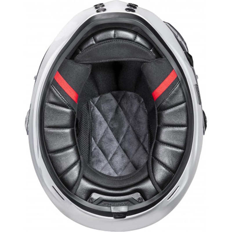 HJC V10 Solid pilnas sejas motocikla ķivere, balta