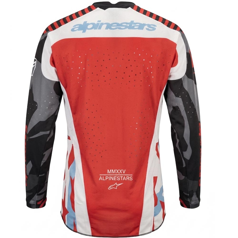 Alpinestars Techstar ierobežotā izdevuma Beast Coast motokrosa krekls pelēks-melns-oranžs