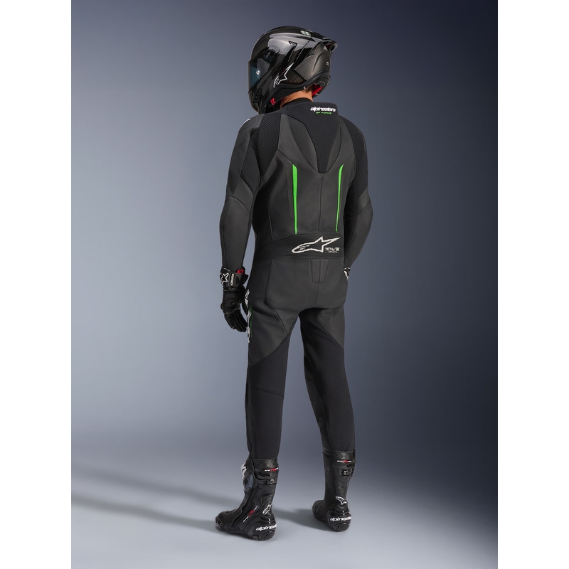 Alpinestars GP FORCE V2 viendaļīgs motocikla kombinezons melns-zaļš