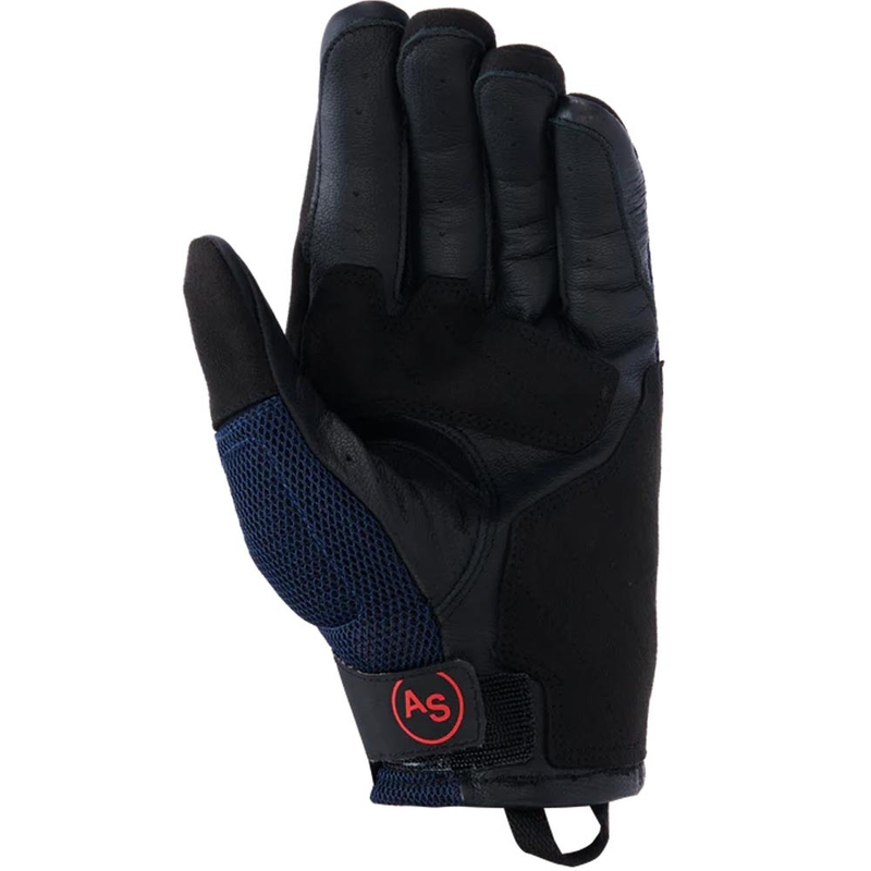 Alpinestars Manti Air motocikla cimdi tumši zili-fluorescējoši sarkani-melni