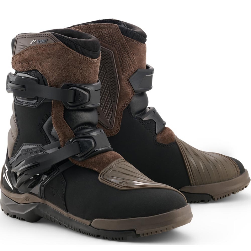 Alpinestars Belize V2 Drystar motociklu zābaki brūni melni