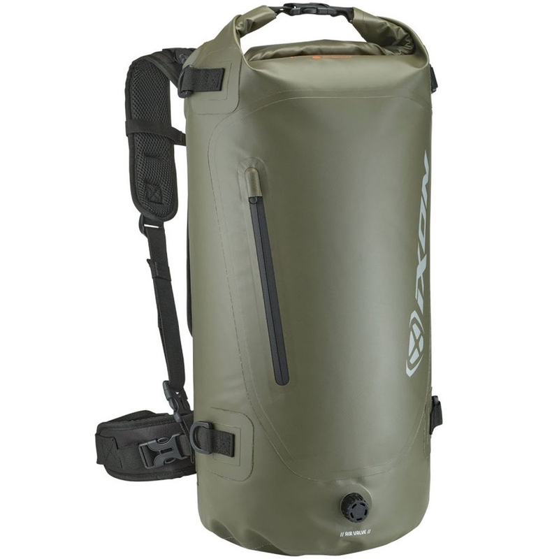 Motocikla mugursoma IXON A-River 35 haki krāsā