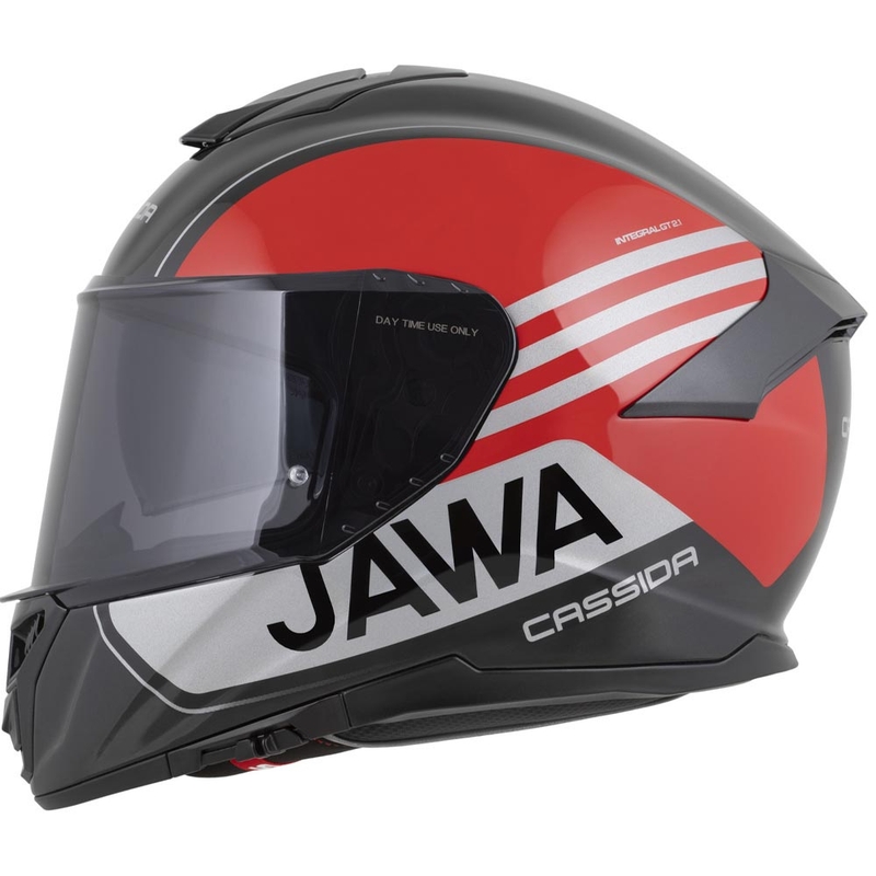 Cassida Integral GT 2.1 Jawa Sport motocikla ķivere, melna-pērļu-sarkana-sudraba