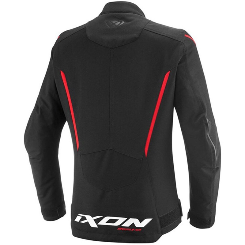Sieviešu motocikla jaka IXON Striker 2 Air WP Lady melna-sarkana