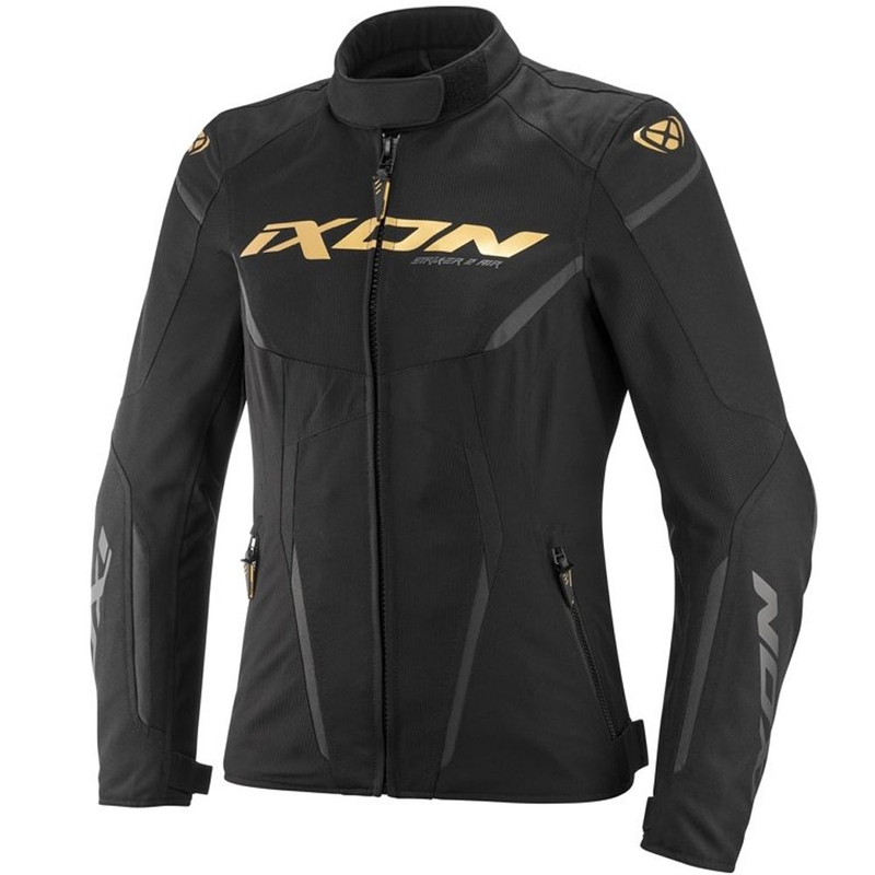 Sieviešu motocikla jaka IXON Striker 2 Air WP Lady melna-zelta