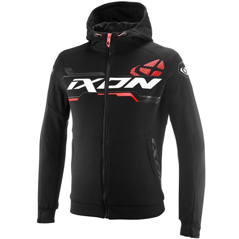 IXON Touchdown Ultra motocikla sporta krekls melns-balts-sarkans