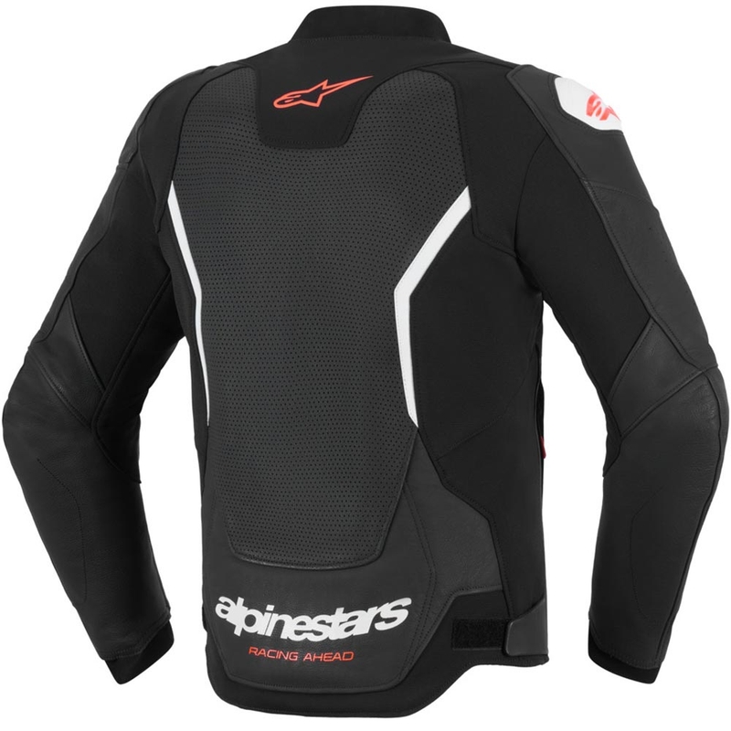 Alpinestars GP Force V2 Airflow ādas motocikla jaka melna-balta
