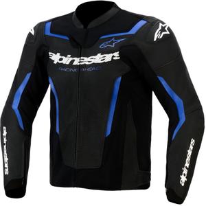 Alpinestars GP Force V2 Airflow ādas motocikla jaka melna-metāliski zila