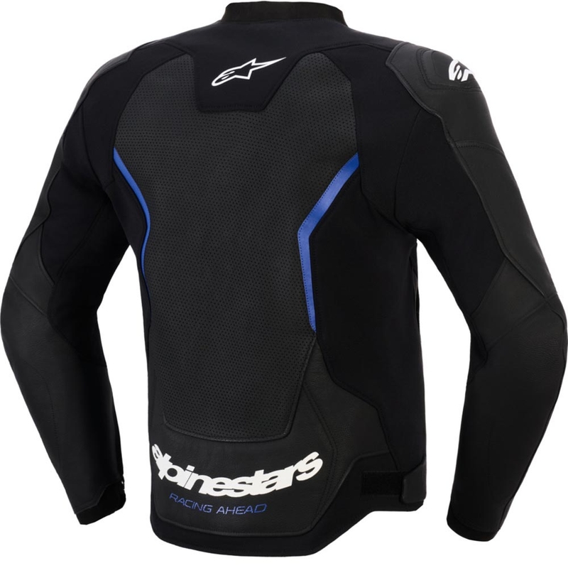 Alpinestars GP Force V2 Airflow ādas motocikla jaka melna-metāliski zila