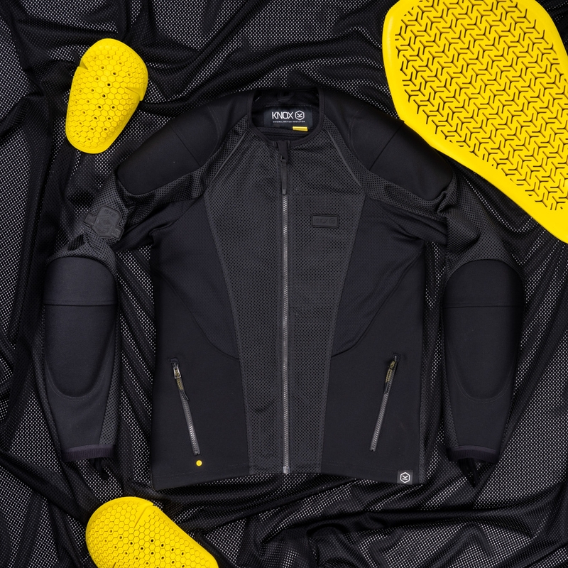 KNOX Urbane PRO Mk3 motocikla jaka melna