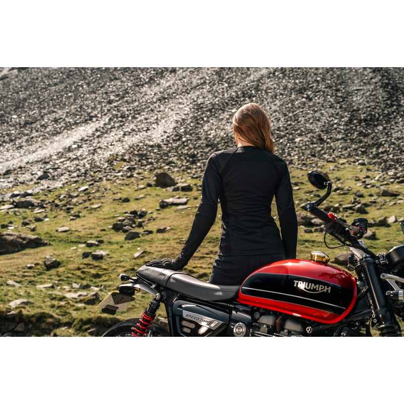 Knox Urbane PRO Mk3 sieviešu motocikla jaka melna