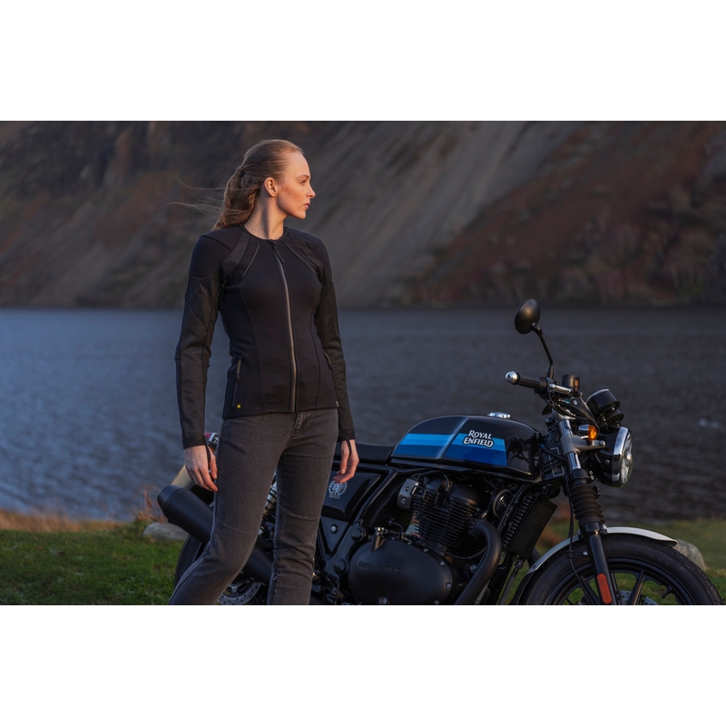 Knox Urbane PRO Mk3 sieviešu motocikla jaka melna