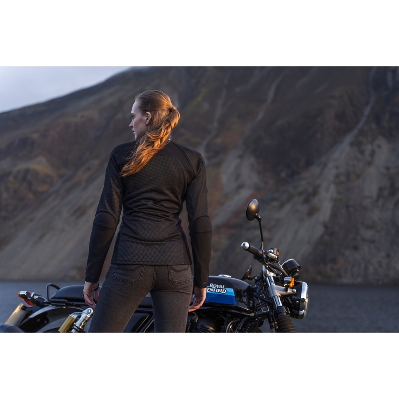 Knox Urbane PRO Mk3 sieviešu motocikla jaka melna