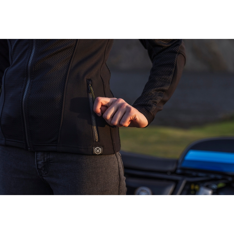 Knox Urbane PRO Mk3 sieviešu motocikla jaka melna