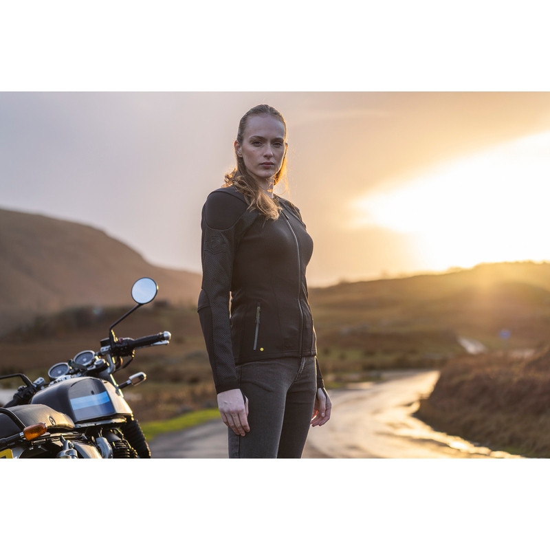 Knox Urbane PRO Mk3 sieviešu motocikla jaka melna