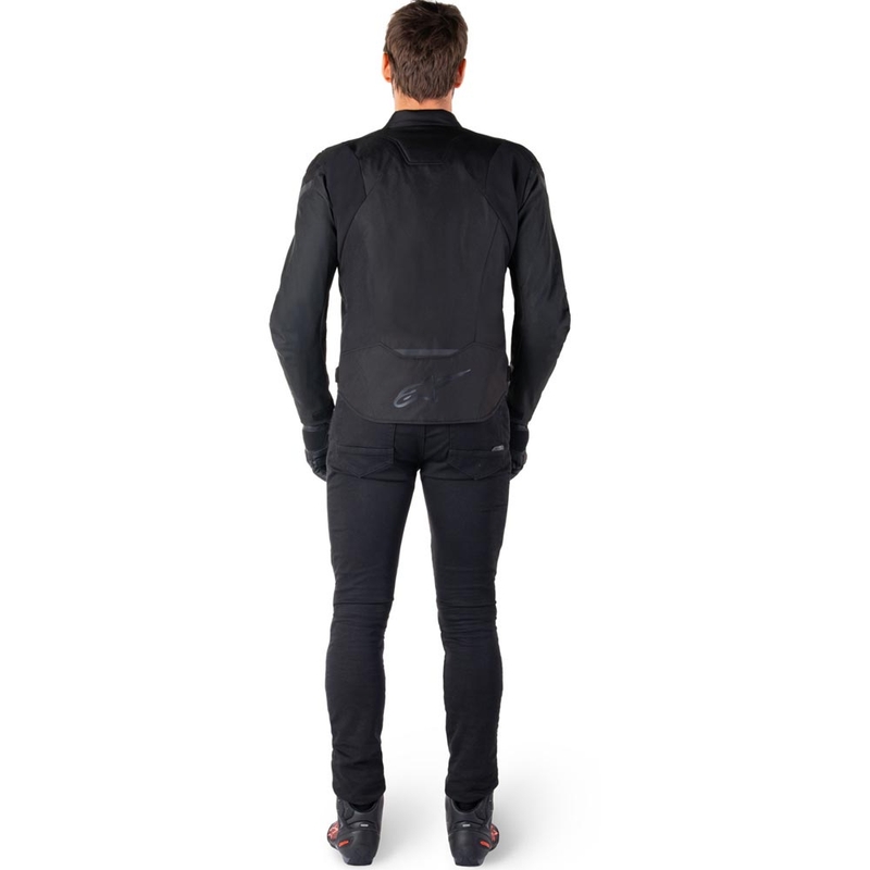 Alpinestars T-JAWS V4 ūdensnecaurlaidīga motocikla jaka melna-melna