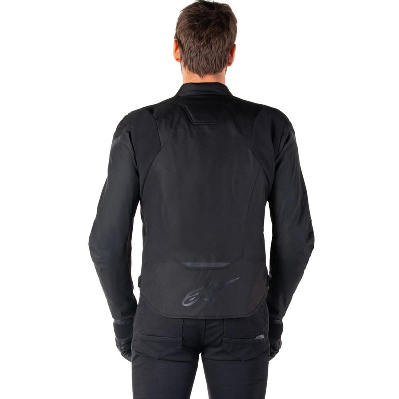 Alpinestars T-JAWS V4 ūdensnecaurlaidīga motocikla jaka melna-melna