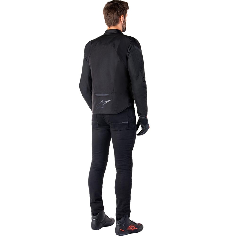 Alpinestars T-JAWS V4 ūdensnecaurlaidīga motocikla jaka melna-melna