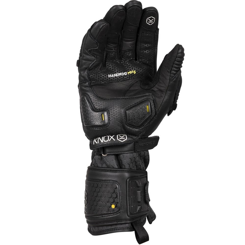 Knox Handroid All Black Mk5 motocikla cimdi, melni