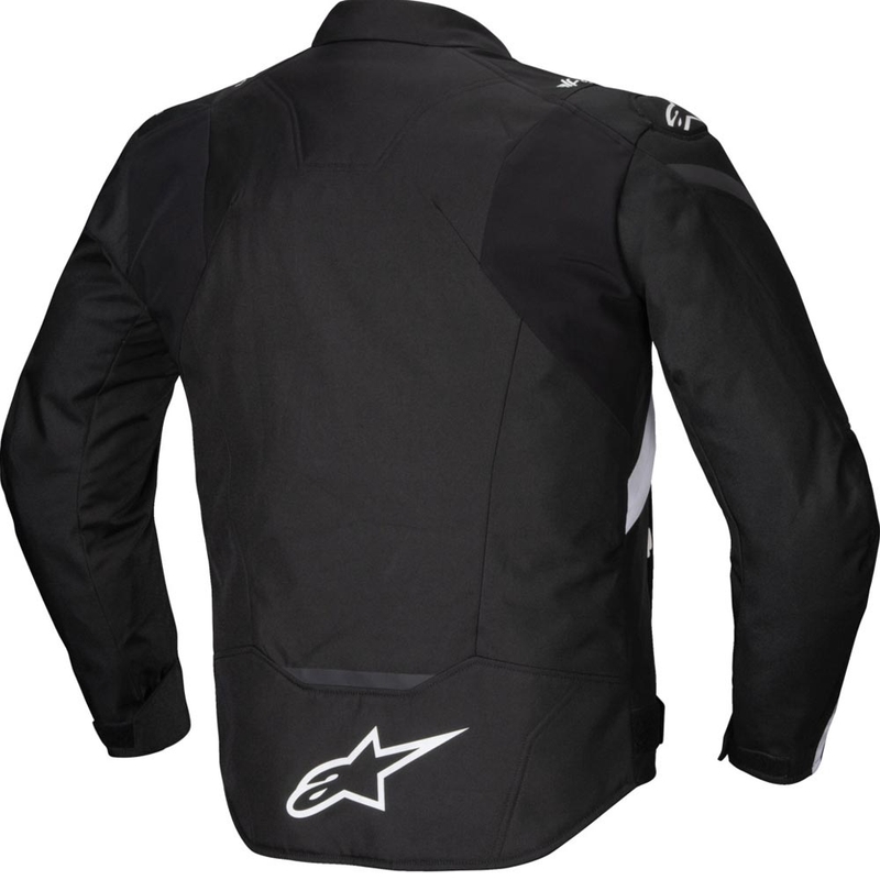 Alpinestars T-JAWS V4 ūdensnecaurlaidīga motocikla jaka melna-balta