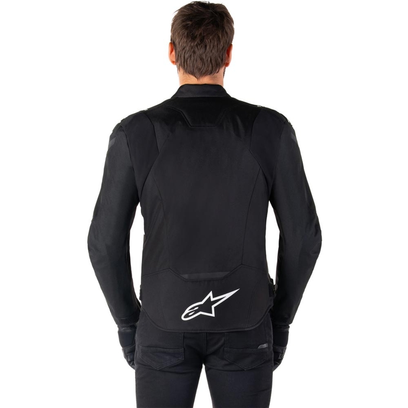 Alpinestars T-JAWS V4 ūdensnecaurlaidīga motocikla jaka melna-balta