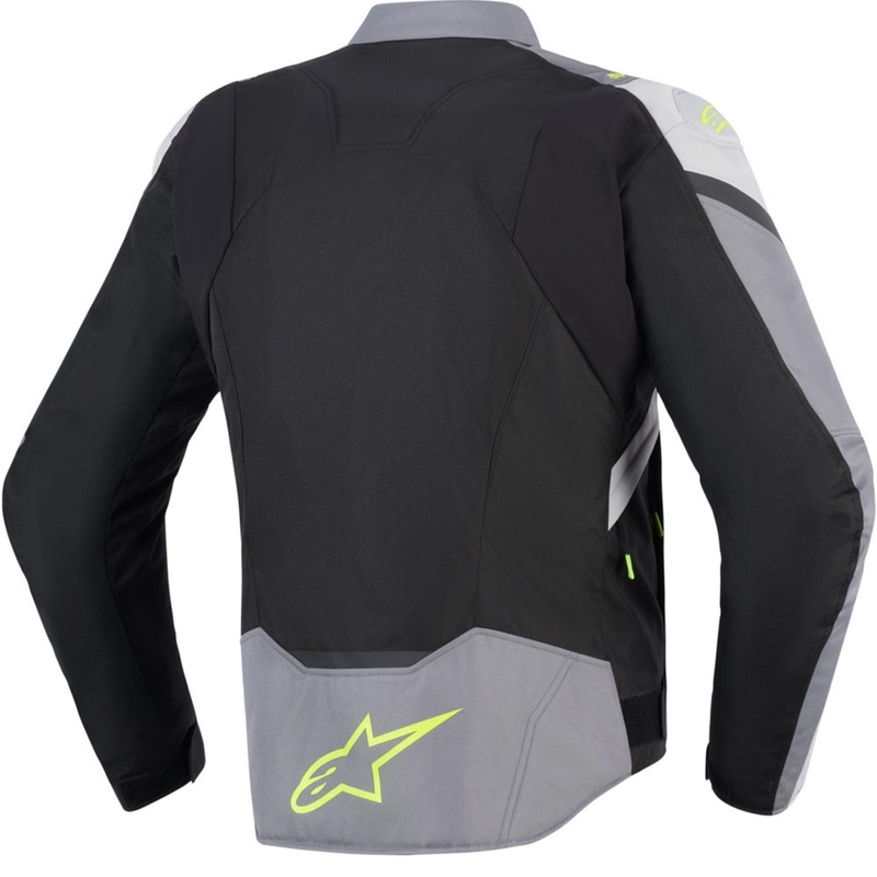 Alpinestars T-JAWS V4 ūdensnecaurlaidīga motocikla jaka melna-gaiši pelēka-pelēka
