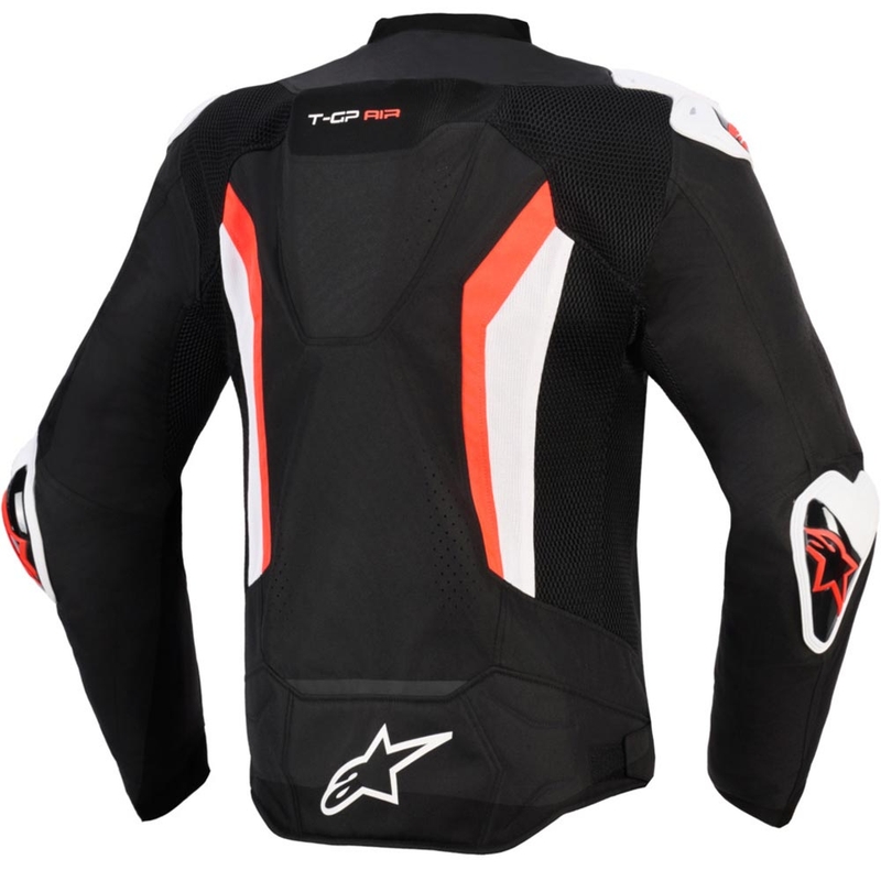 Alpinestars T-GP AIR motocikla jaka melna-fluorescējoši sarkana