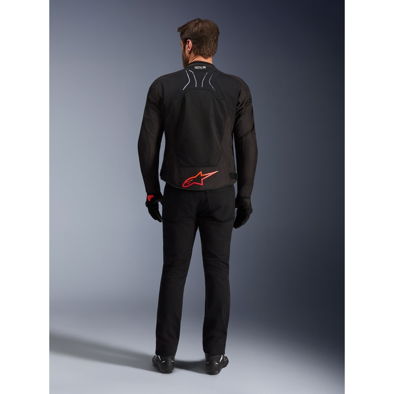 Alpinestars SMX Air motocikla jaka melna-sarkan-balta