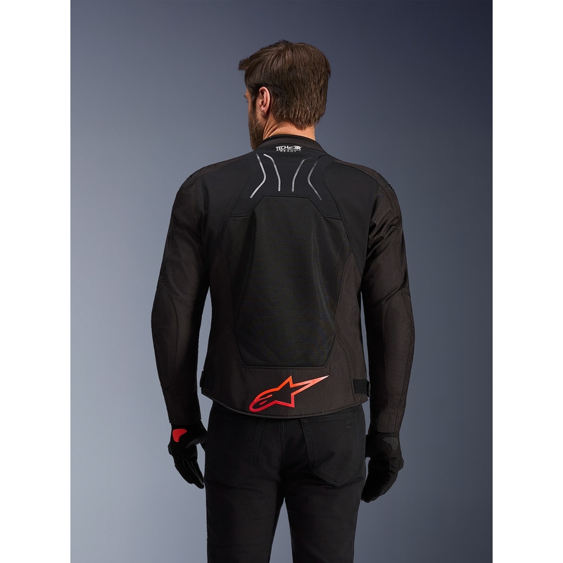 Alpinestars SMX Air motocikla jaka melna-sarkan-balta