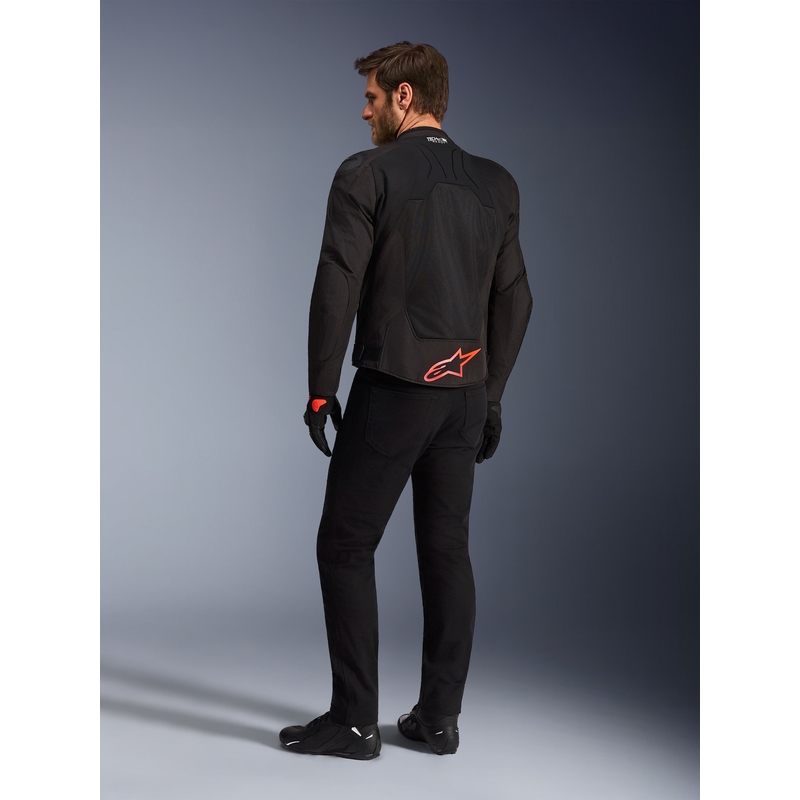Alpinestars SMX Air motocikla jaka melna-sarkan-balta