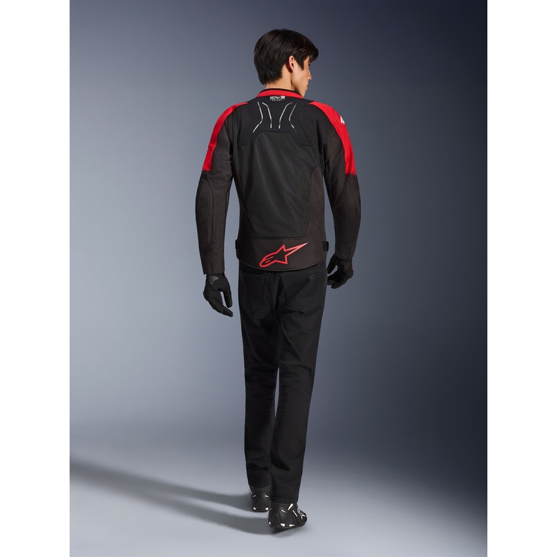 Alpinestars SMX Air motocikla jaka sarkana-melna