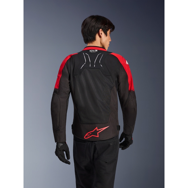 Alpinestars SMX Air motocikla jaka sarkana-melna