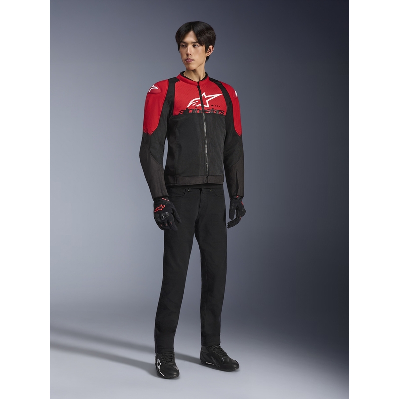 Alpinestars SMX Air motocikla jaka sarkana-melna