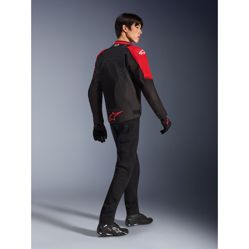 Alpinestars SMX Air motocikla jaka sarkana-melna