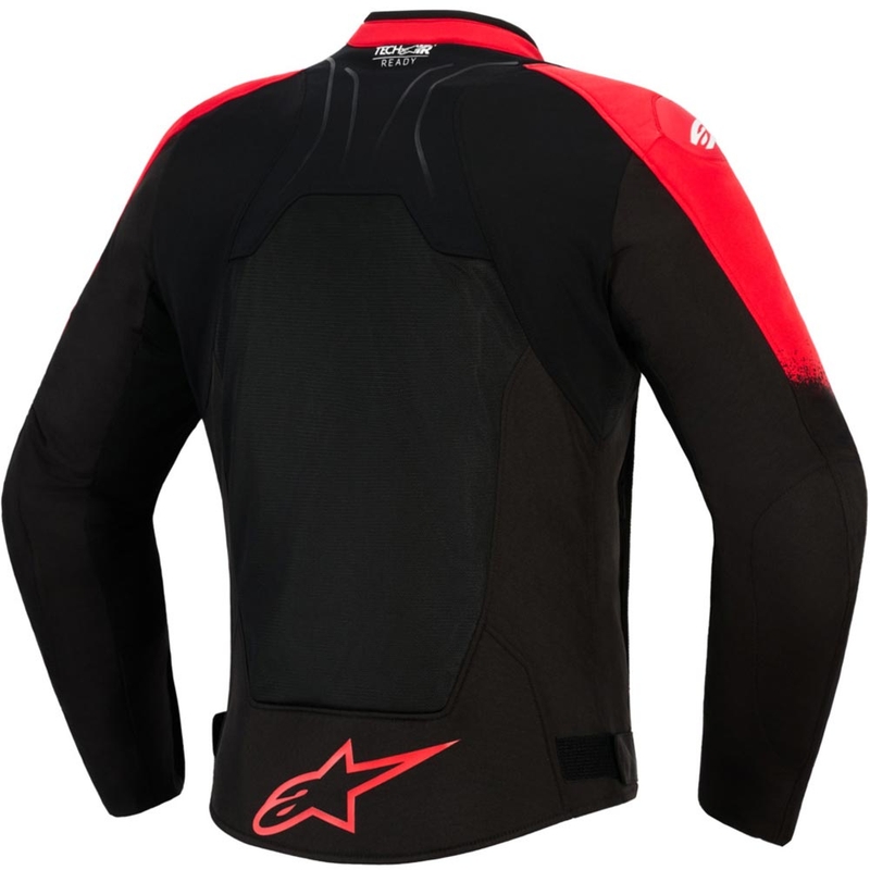 Alpinestars SMX Air motocikla jaka sarkana-melna
