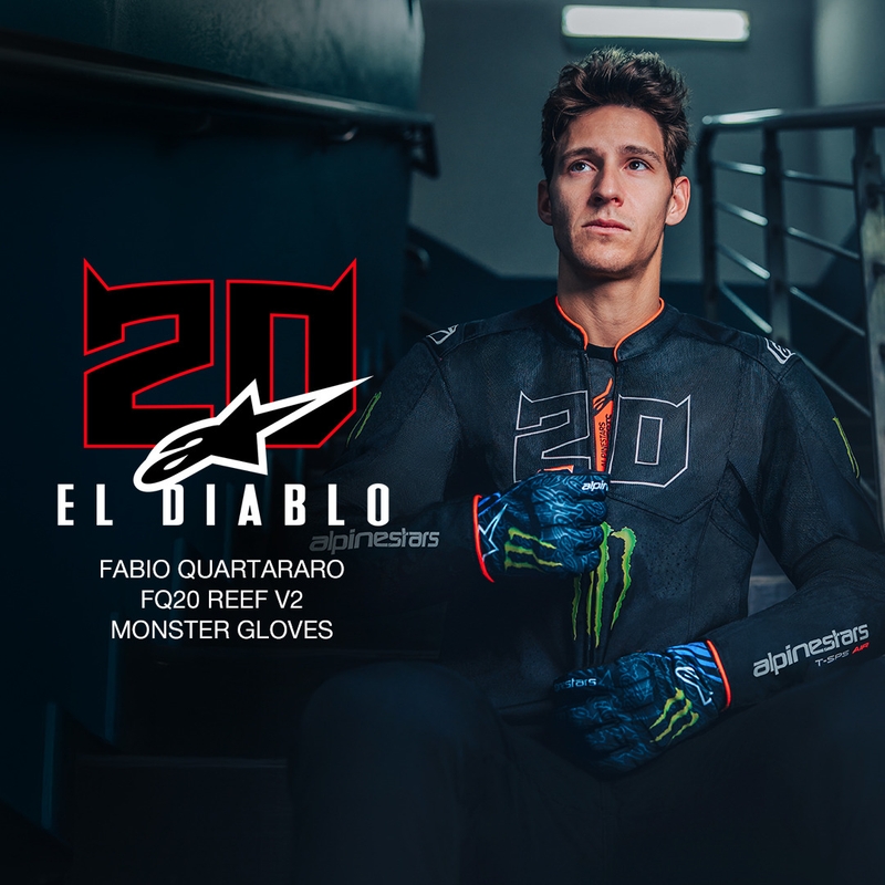 Alpinestars T-SPS Air V2 Monster FQ20 motocikla jaka, melni balta, kolekcija