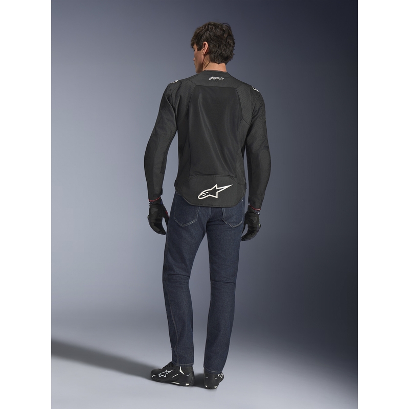 Alpinestars T-SPS Air V2 Monster FQ20 motocikla jaka, melni balta, kolekcija
