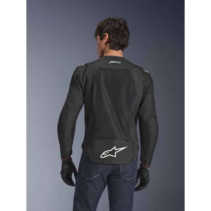 Alpinestars T-SPS Air V2 Monster FQ20 motocikla jaka, melni balta, kolekcija