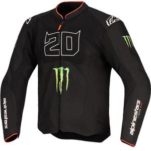 Alpinestars T-SPS Air V2 Monster FQ20 motocikla jaka, melni balta, kolekcija