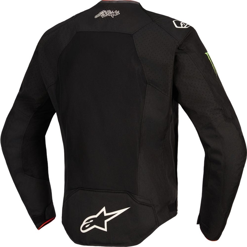 Alpinestars T-SPS Air V2 Monster FQ20 motocikla jaka, melni balta, kolekcija