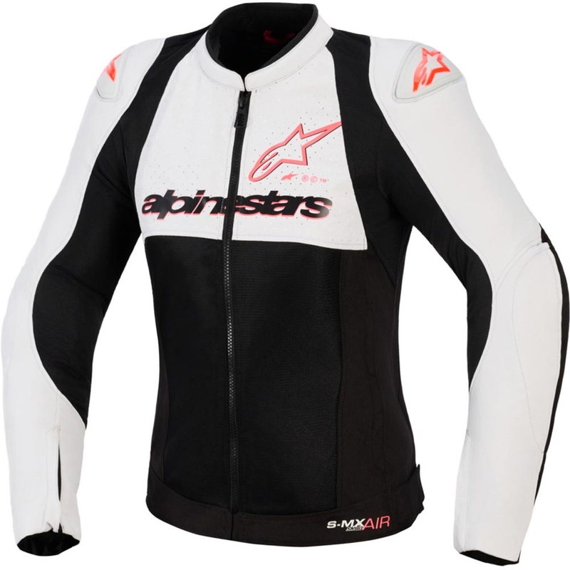 Alpinestars Stella SMX Air sieviešu motocikla jaka gaiši pelēka-melna-rozā