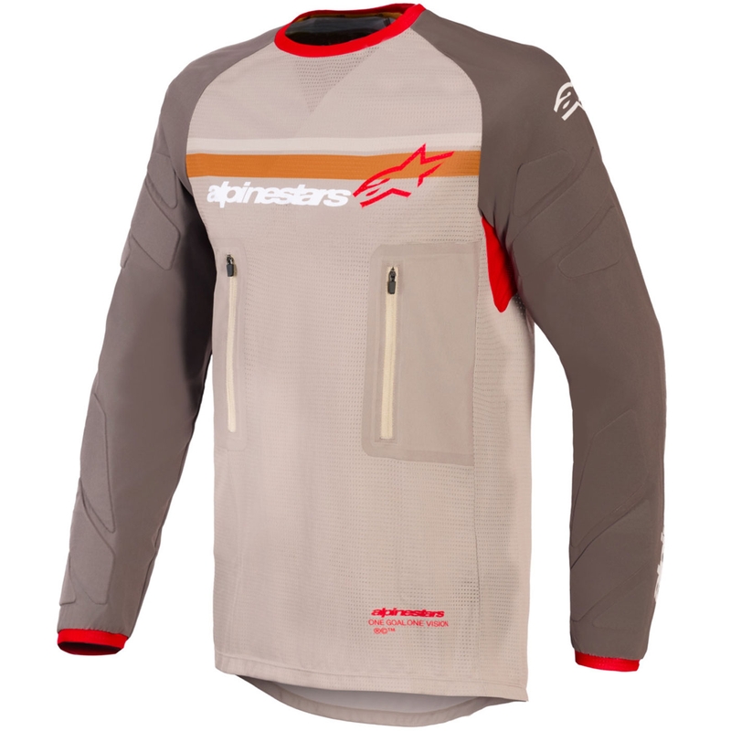 Alpinestars Maxdura Dual motokrosa krekls brūns-oranžs