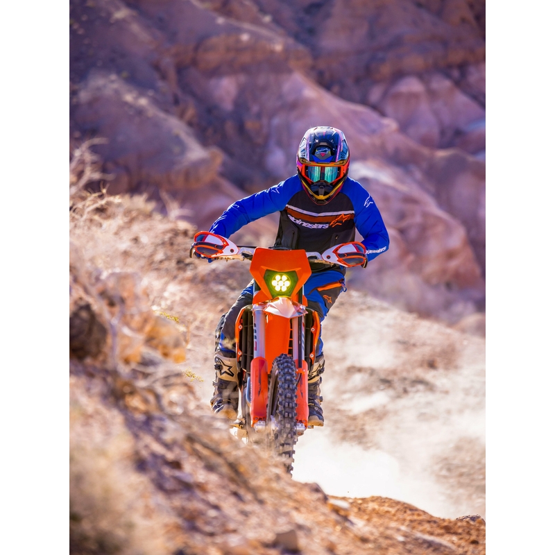 Alpinestars Maxdura Dual motokrosa krekls tumši pelēks-zils-oranžs
