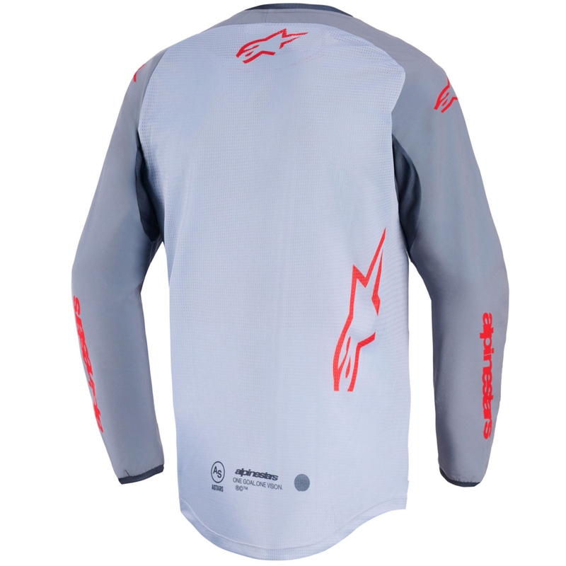 Alpinestars Maxdura Dual motokrosa krekls gaiši pelēks-tumši pelēks-oranžs