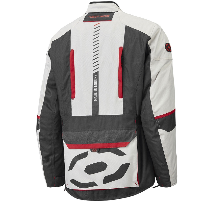 4SQUARE Trailer Craft motocikla jaka baltā-pelēkā-sarkanā krāsā