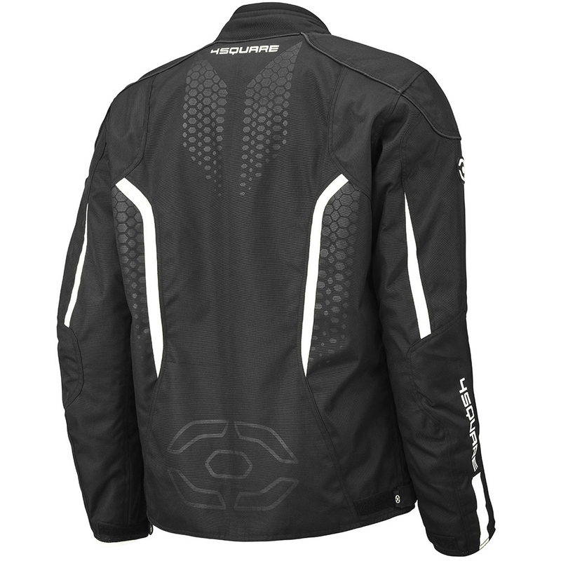 4SQUARE Sportster Dart motocikla jaka melna-balta
