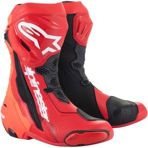 Alpinestars Supertech R fluo sarkani motocikla zābaki