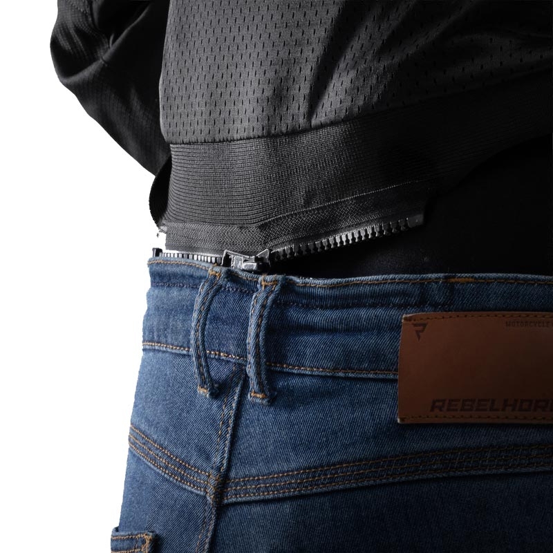 Rebelhorn Swift motocikla jaka melna-tumši pelēka-sarkana