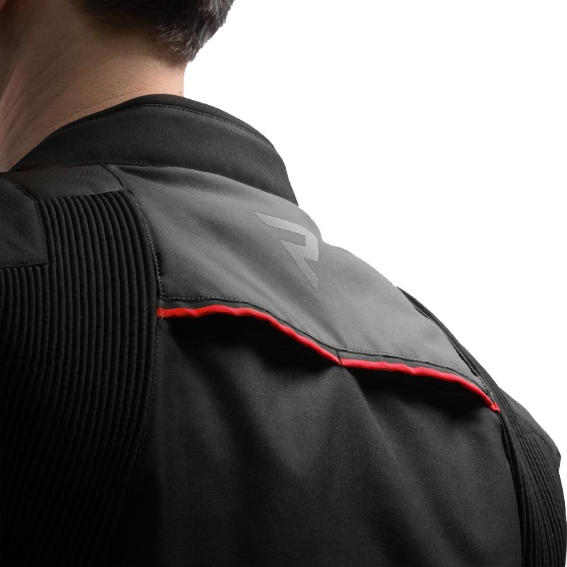 Rebelhorn Swift motocikla jaka melna-tumši pelēka-sarkana