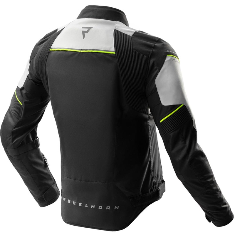 Rebelhorn Swift motocikla jaka gaiši pelēka-fluorētiski dzeltena